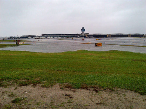 LGA under water